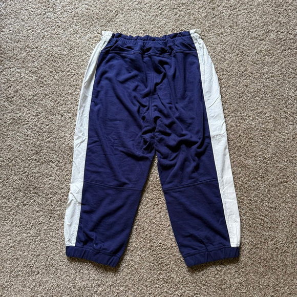 Anthropologie Daily Practice Cropped Color Block Joggers NWT Navy Size Medium - Picture 3 of 4